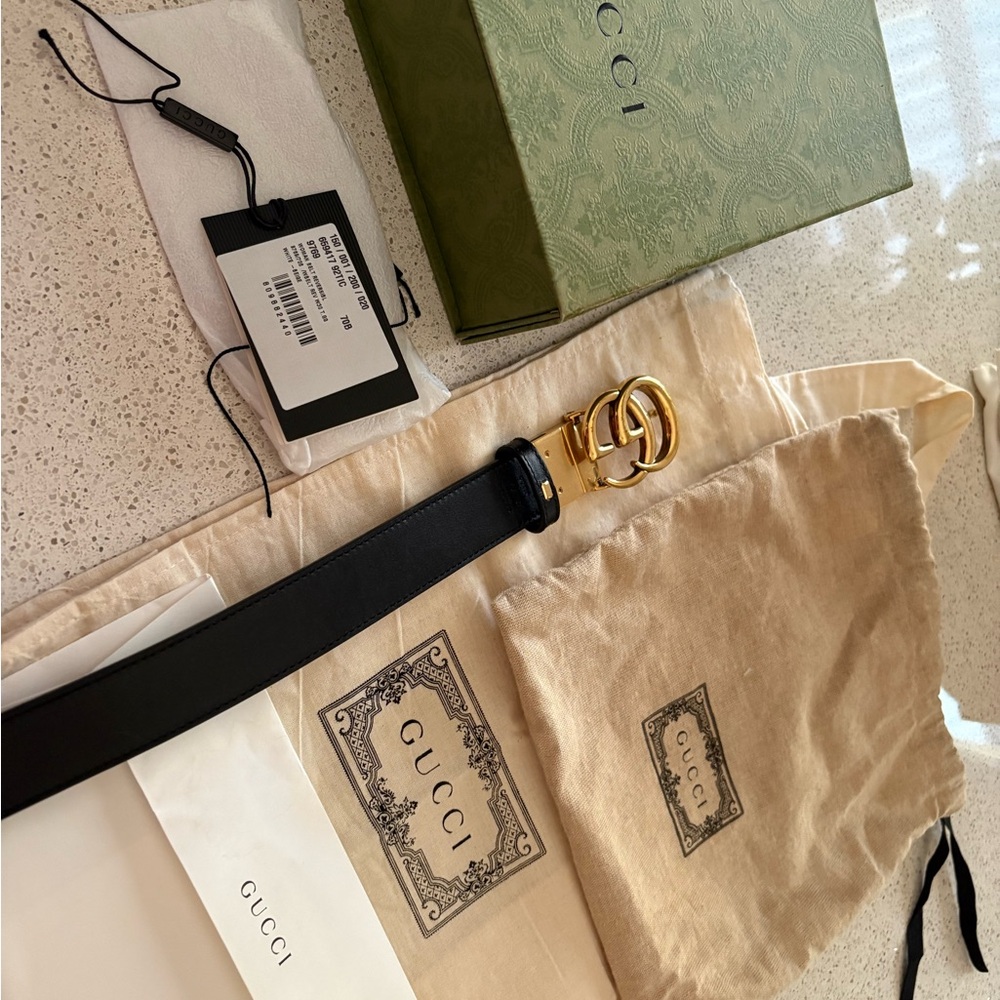 -SOLD- Gucci GG Marmont reversible belt
